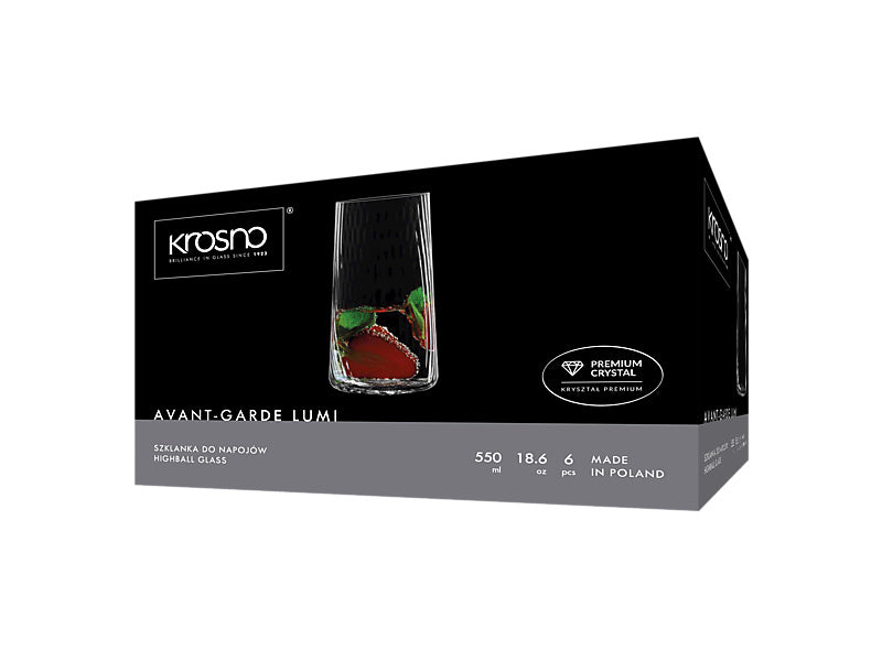 Avant-Garde Lumi Highball Set of 6 Gift Boxed
