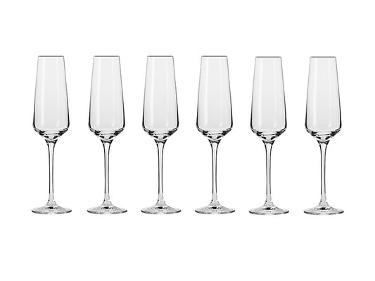 Avant-Garde Champagne Flute Set of 6 Gift Boxed