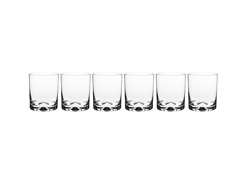 Triad Double Old Fashion Glass Set of 6 Gift Boxed