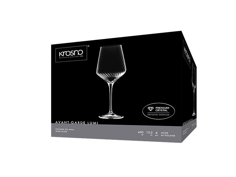 Avant-Garde Lumi Wine Glass Set of 6 Gift Boxed