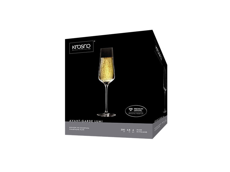 Avant-Garde Lumi Flute Set of 6 Gift Boxed
