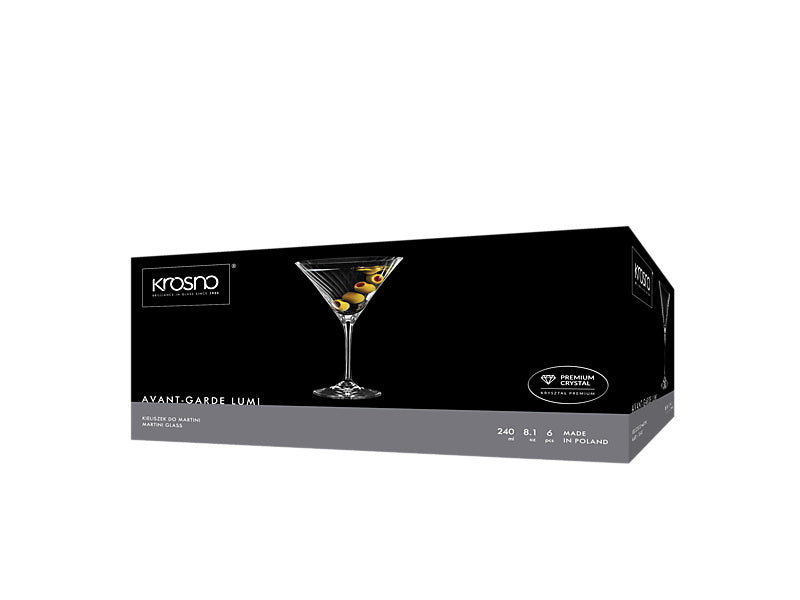 Avant-Garde Lumi Martini Set of 6 Gift Boxed