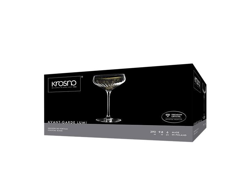 Avant-Garde Lumi Cocktail Glass Set of 6 Gift Boxed